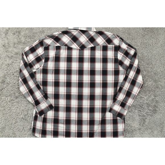 Wyoming Traders Men's 3XL Multicolor Plaid Cotton Blend Snap Button Shirt - Picture 3 of 9